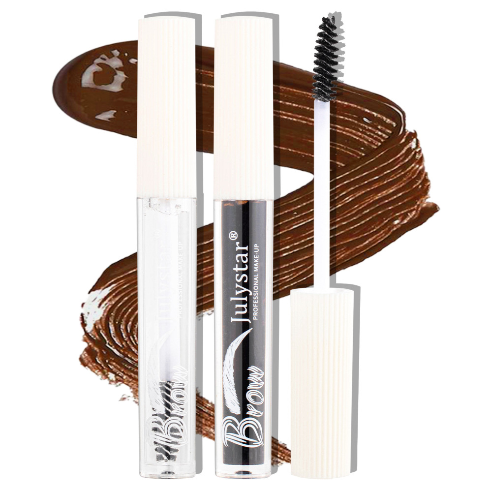Julystar eyebrow shaping liquid is waterproof and does not smudge. It sets the eyebrow shape for a long-lasting waterproof and natural three-dimensional liquid quick-drying eyebrow glue.