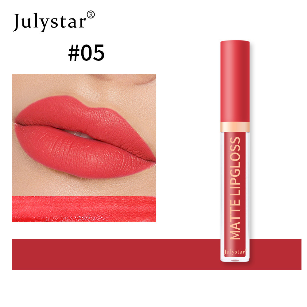 Cross-border e-commerce matte lip glaze matte lipstick does not stick to cups and does not fade lip gloss genuine cosmetics wholesale hot supply