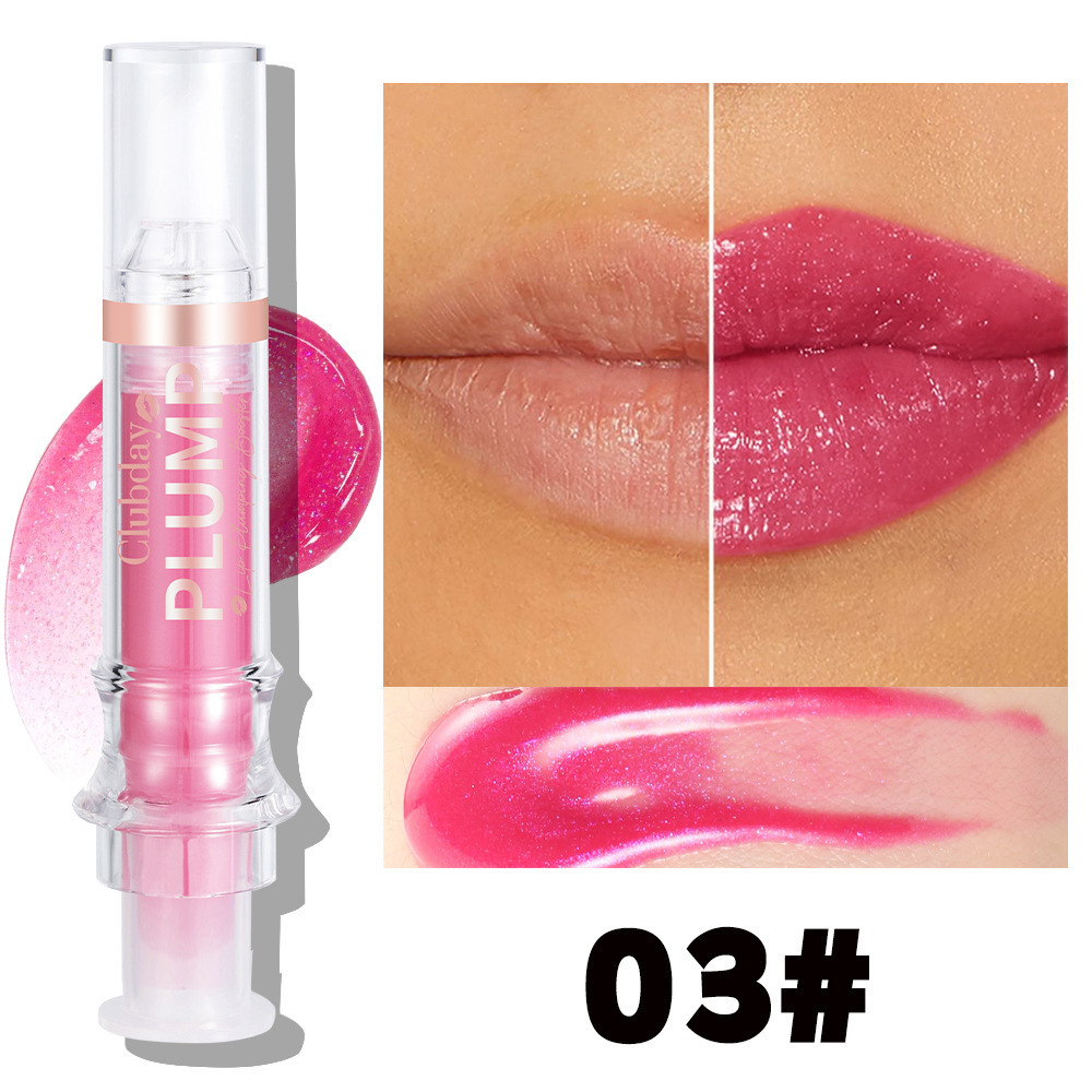 Clubday Amazon's hot-selling moisturizing mirror lip oil water gloss plump lip needle tube lip glaze makeup