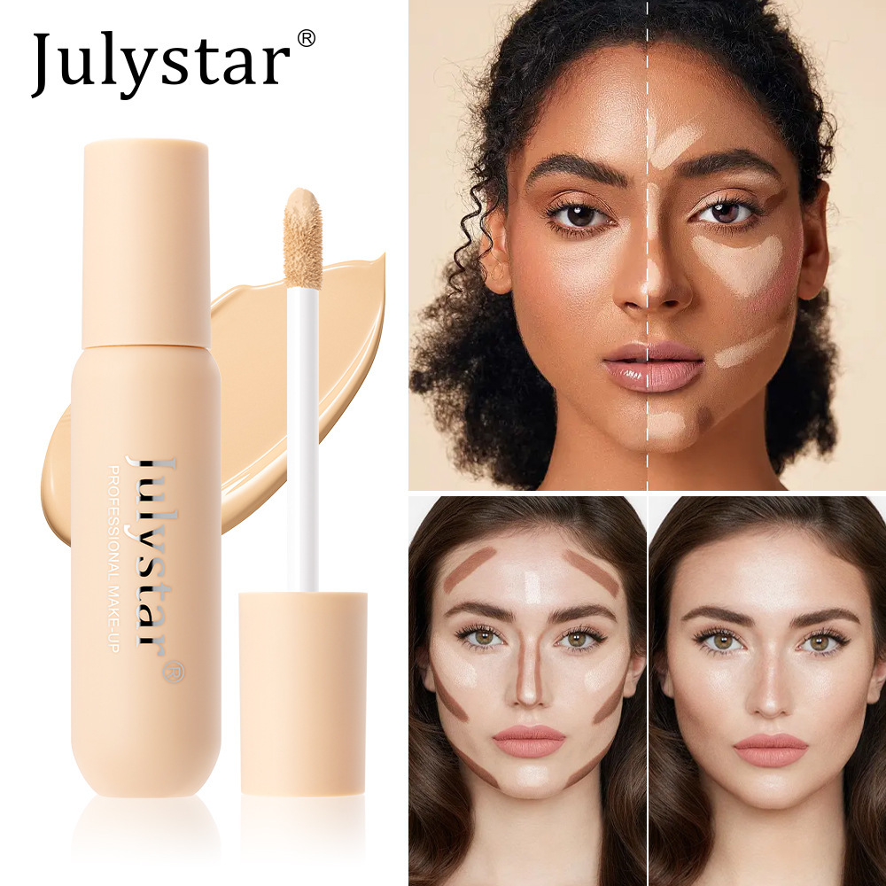 Cross-border body tattoo concealer to cover acne marks in 6 colors, long-lasting and easy to color, small bottle foundation concealer hot sale