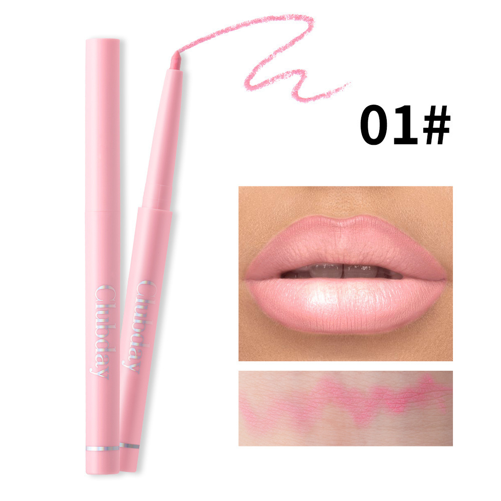 Clubday matte nude lip liner cross-border hot sale long-lasting waterproof rotating lipstick pen wholesale