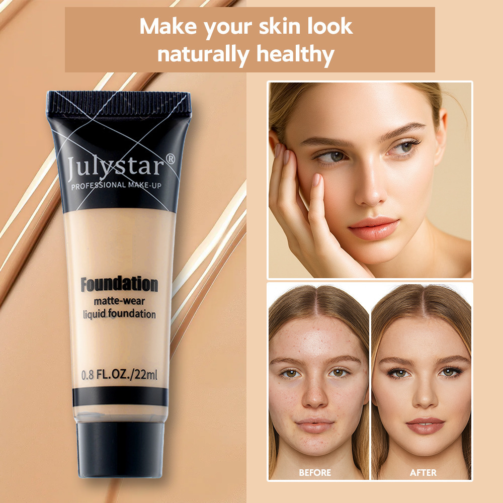 Cross-border popular long-lasting concealer liquid foundation facial makeup oil control waterproof and sweat-proof makeup foundation spot wholesale