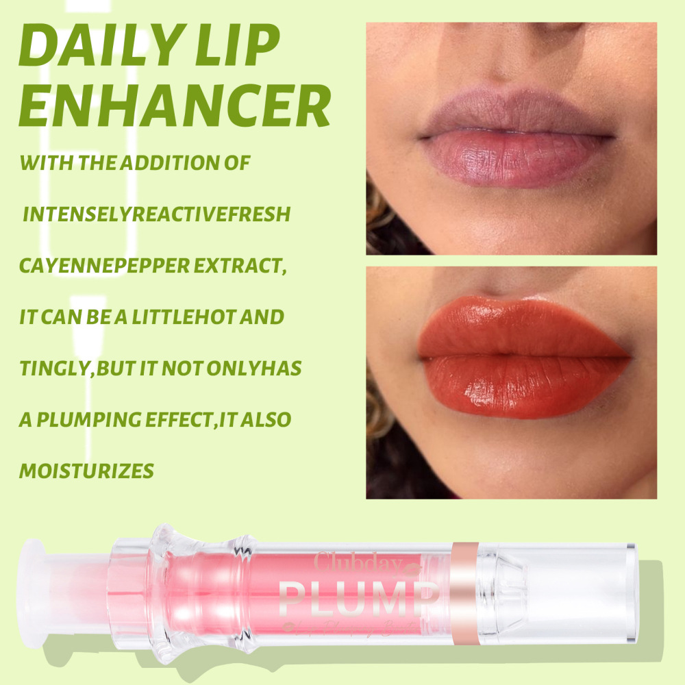 Clubday Amazon's hot-selling moisturizing mirror lip oil water gloss plump lip needle tube lip glaze makeup