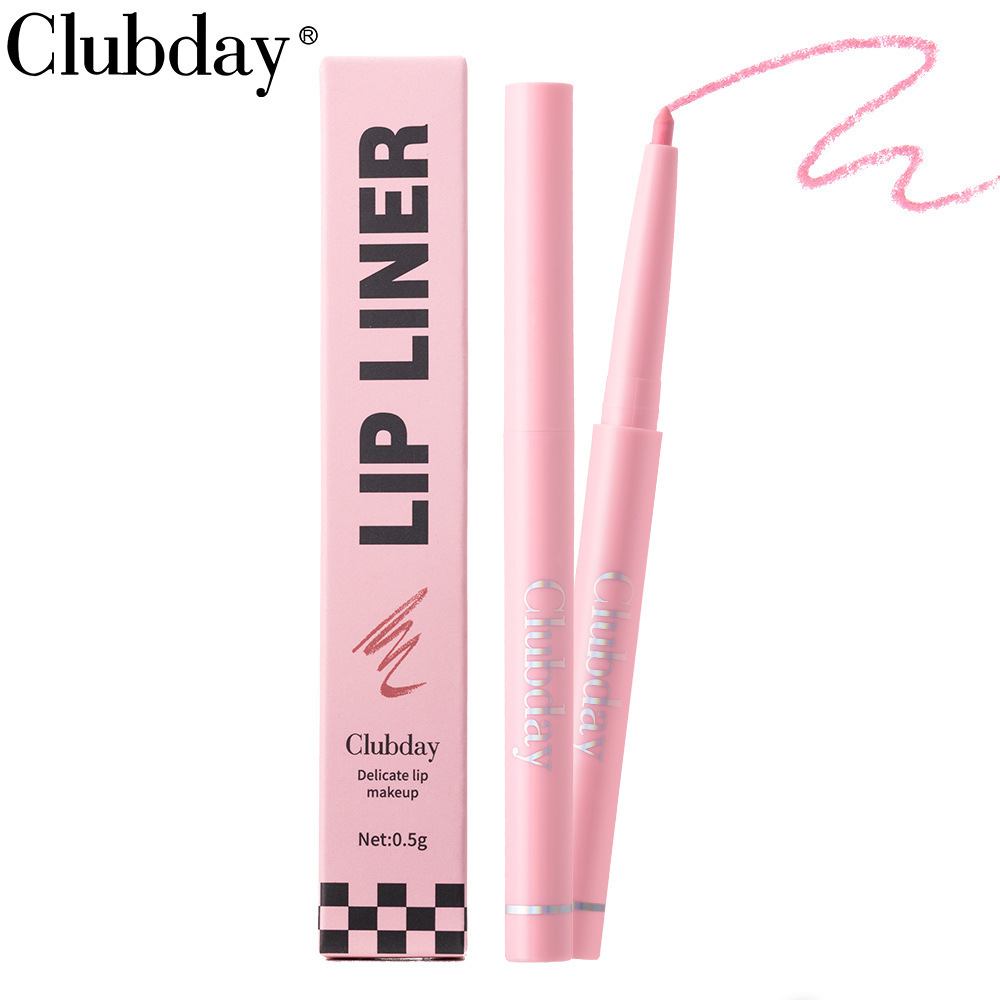 Clubday matte nude lip liner cross-border hot sale long-lasting waterproof rotating lipstick pen wholesale