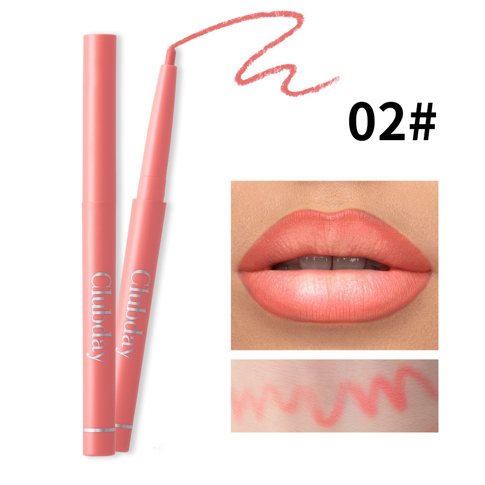 Clubday matte nude lip liner cross-border hot sale long-lasting waterproof rotating lipstick pen wholesale