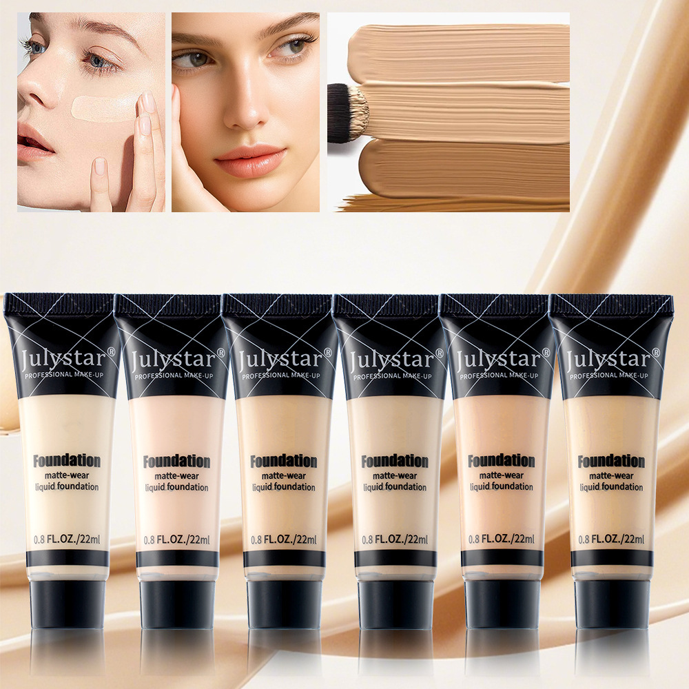 Cross-border popular long-lasting concealer liquid foundation facial makeup oil control waterproof and sweat-proof makeup foundation spot wholesale