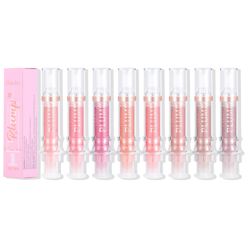 Clubday Amazon's hot-selling moisturizing mirror lip oil water gloss plump lip needle tube lip glaze makeup