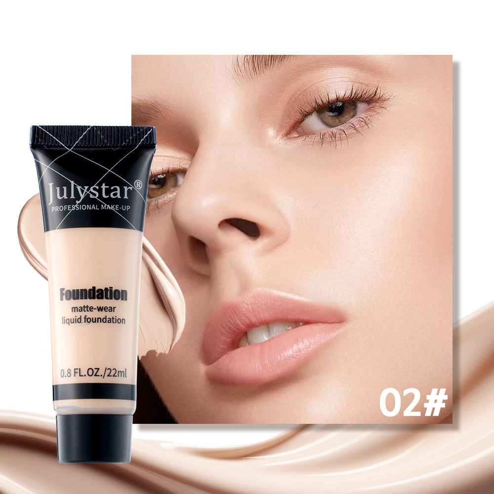 Cross-border popular long-lasting concealer liquid foundation facial makeup oil control waterproof and sweat-proof makeup foundation spot wholesale
