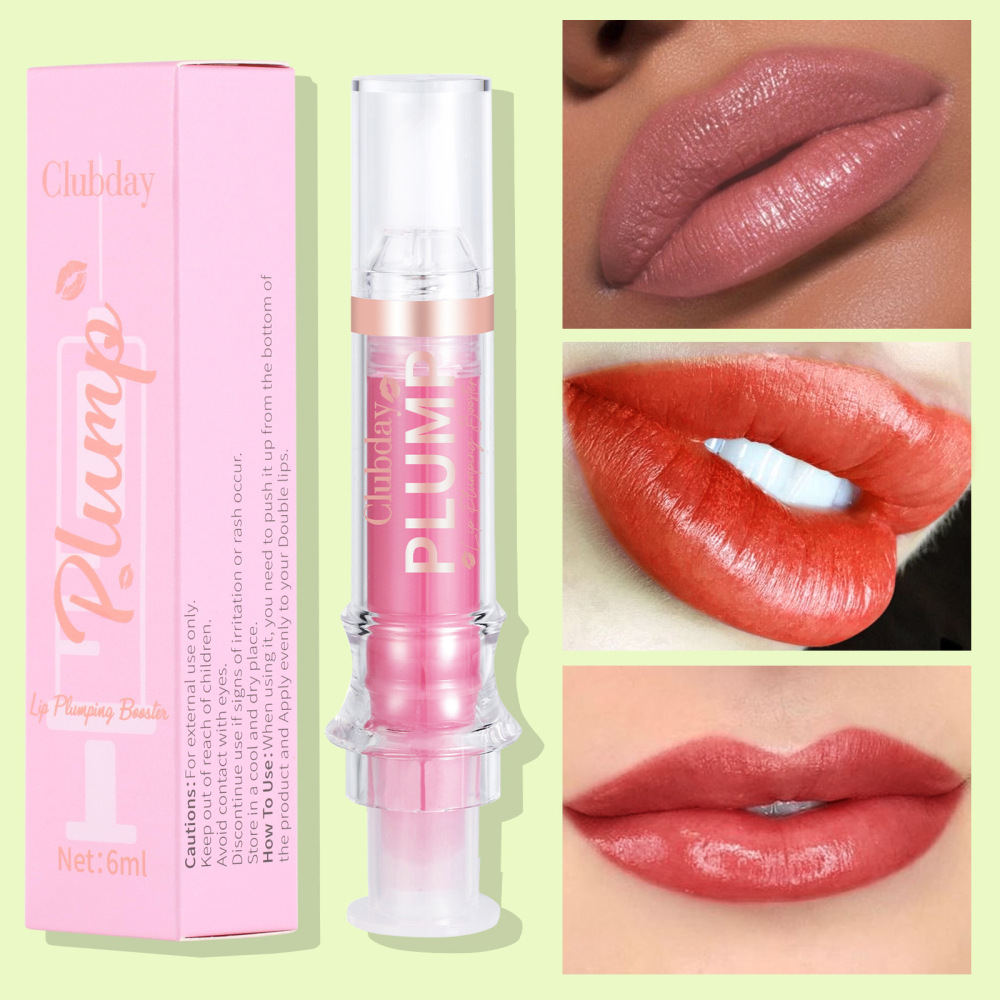 Clubday Amazon's hot-selling moisturizing mirror lip oil water gloss plump lip needle tube lip glaze makeup