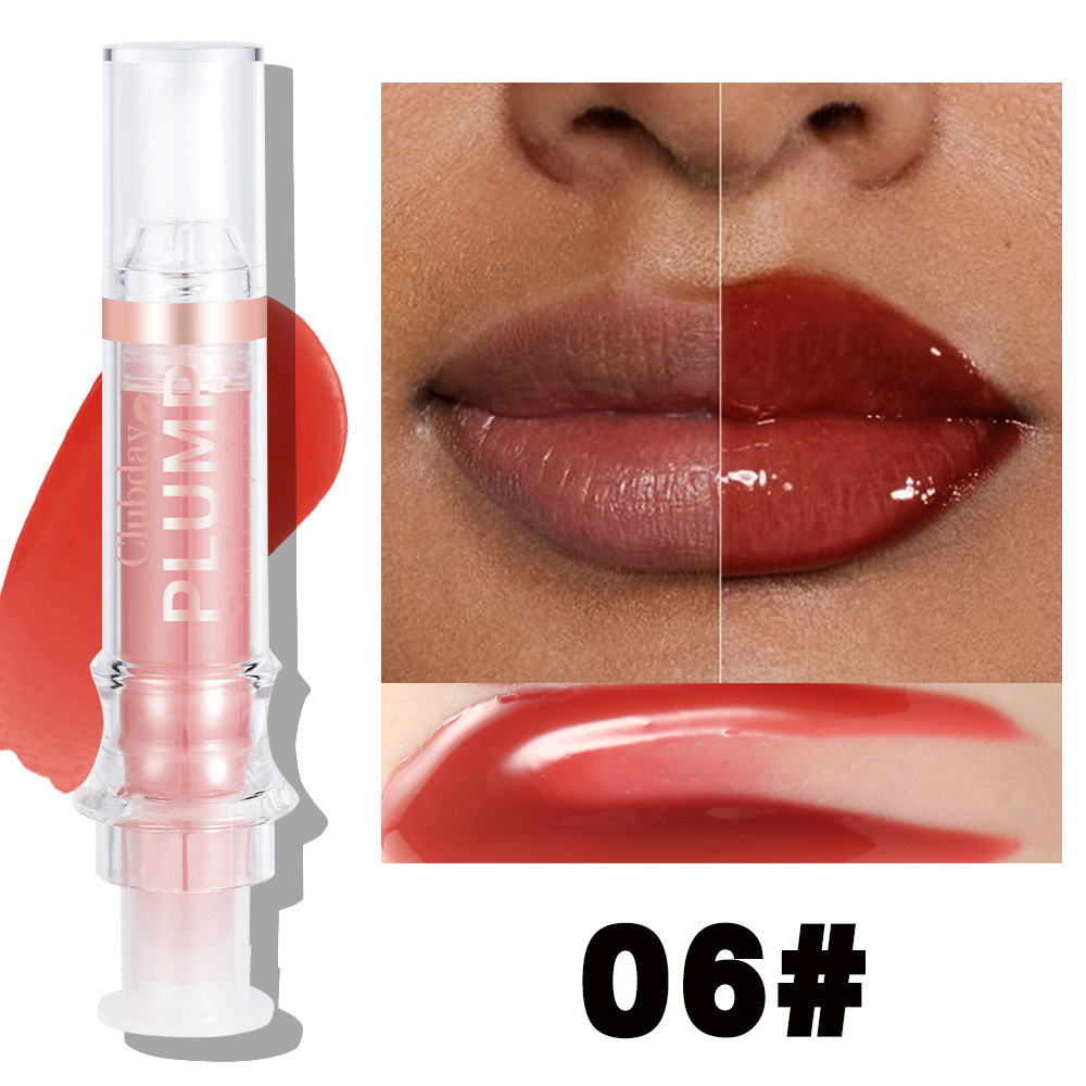 Clubday Amazon's hot-selling moisturizing mirror lip oil water gloss plump lip needle tube lip glaze makeup
