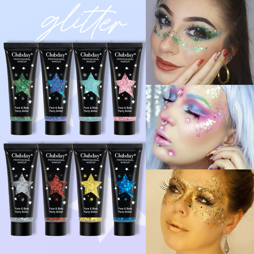 Cross-border makeup hot-selling gel liquid glitter body eyeshadow foreign trade Christmas makeup chameleon eyeshadow
