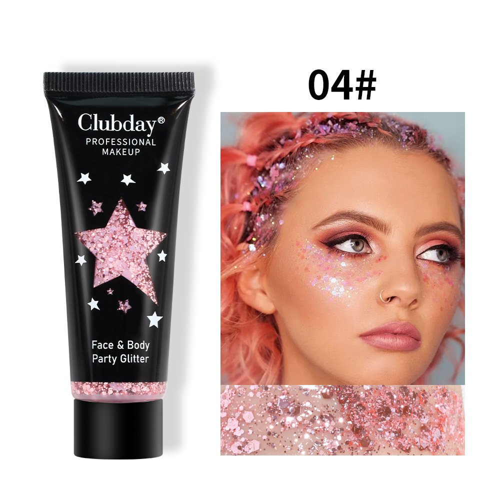 Cross-border makeup hot-selling gel liquid glitter body eyeshadow foreign trade Christmas makeup chameleon eyeshadow