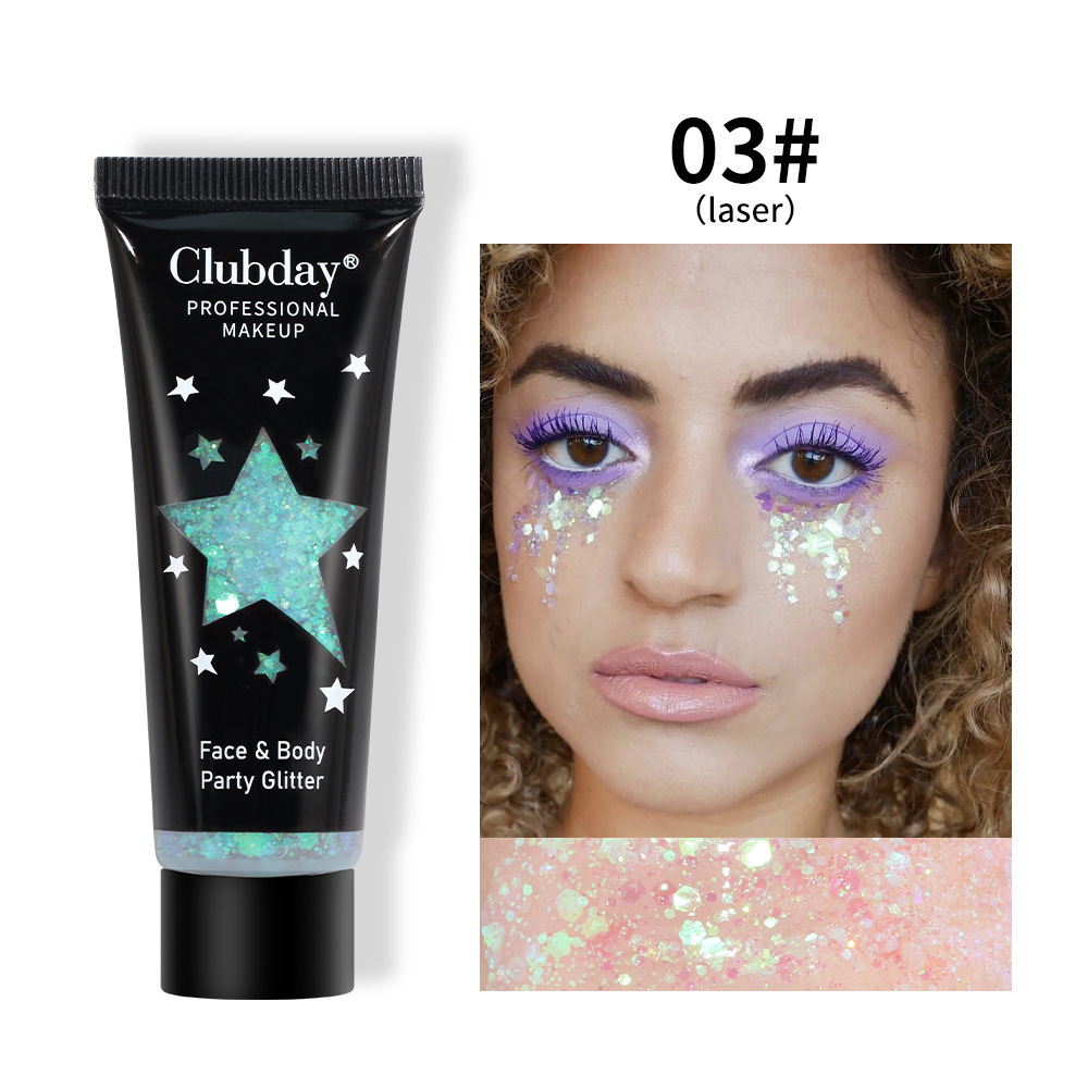 Cross-border makeup hot-selling gel liquid glitter body eyeshadow foreign trade Christmas makeup chameleon eyeshadow