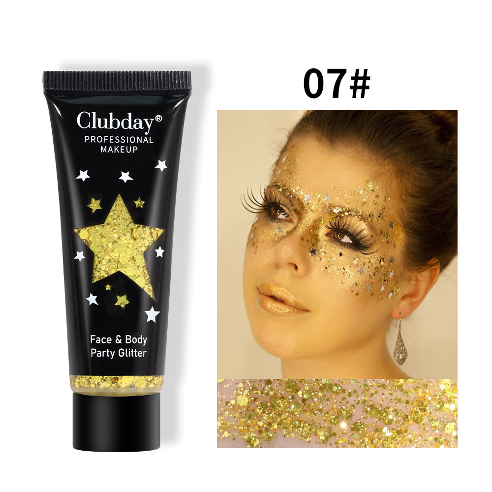 Cross-border makeup hot-selling gel liquid glitter body eyeshadow foreign trade Christmas makeup chameleon eyeshadow