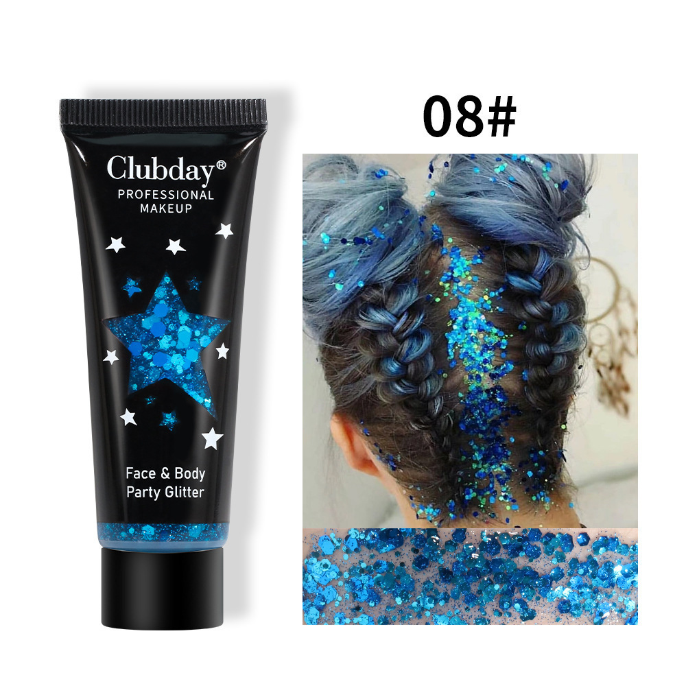 Cross-border makeup hot-selling gel liquid glitter body eyeshadow foreign trade Christmas makeup chameleon eyeshadow