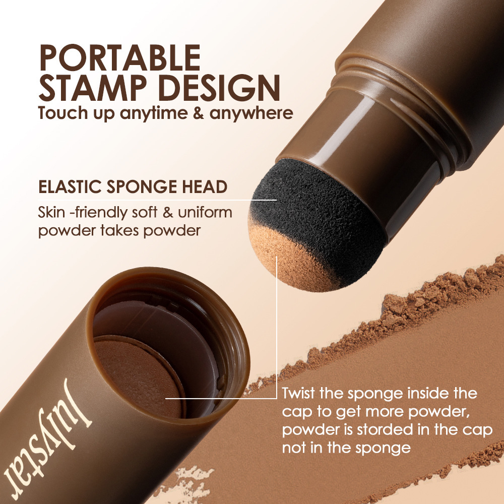 Julystar cross-border new product four-color eyebrow powder natural and delicate three-dimensional waterproof and sweat-proof long-lasting eyebrow powder set wholesale