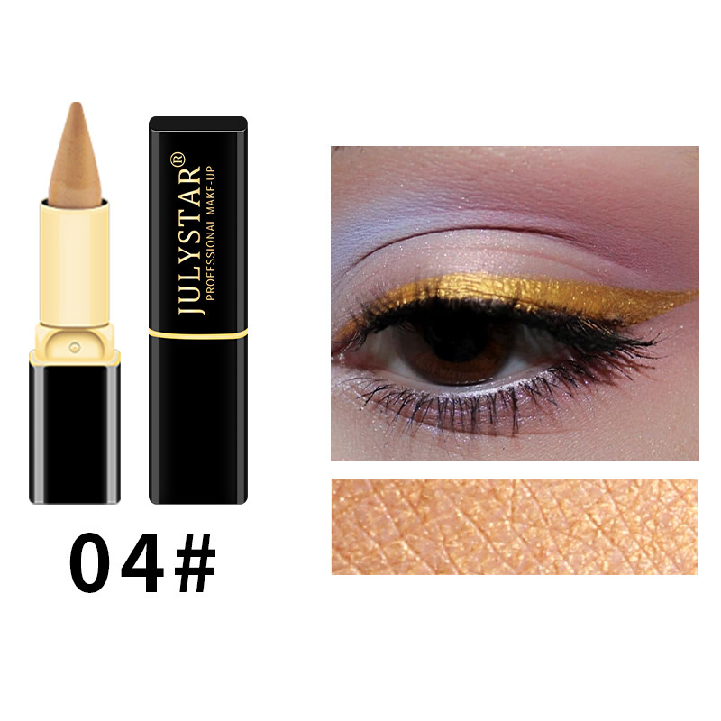 Julystar's new rich and colorful natural waterproof eyeliner pen is easy to color, quick-drying and long-lasting moisturizing eyeliner