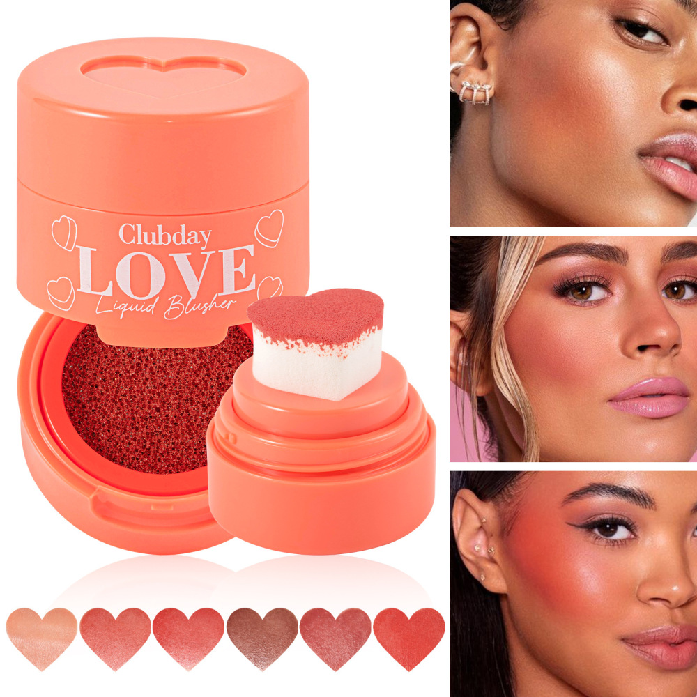 Clubday hot-selling cheek contouring stamp blush natural three-dimensional nude sun-red rouge cross-border cosmetics wholesale