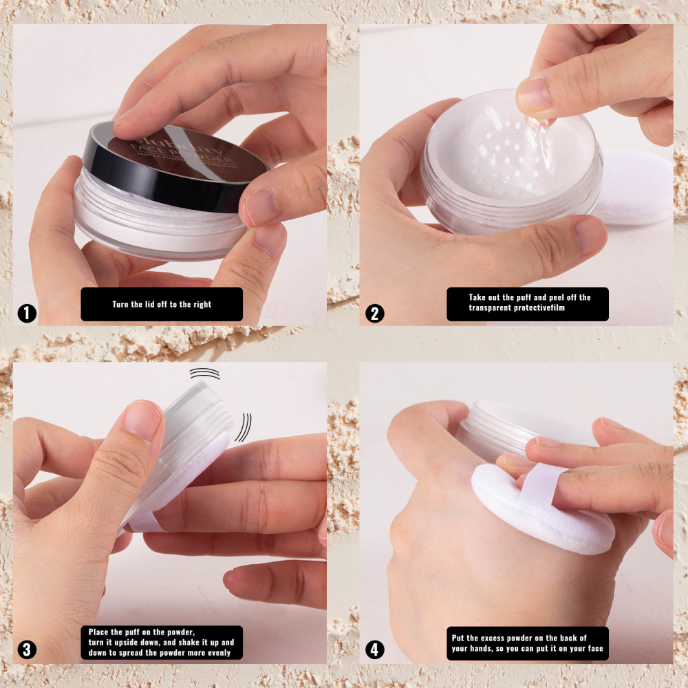 Clubday face concealer makeup oil control setting powder matte long-lasting sweat-proof nude makeup contour powder loose powder
