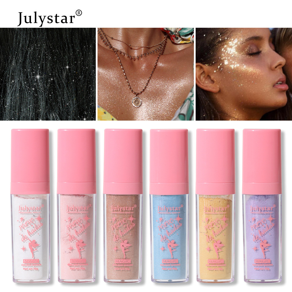 Fairy highlight powder full body highlight brightens natural three-dimensional contour blush cross-border Douyin makeup supply