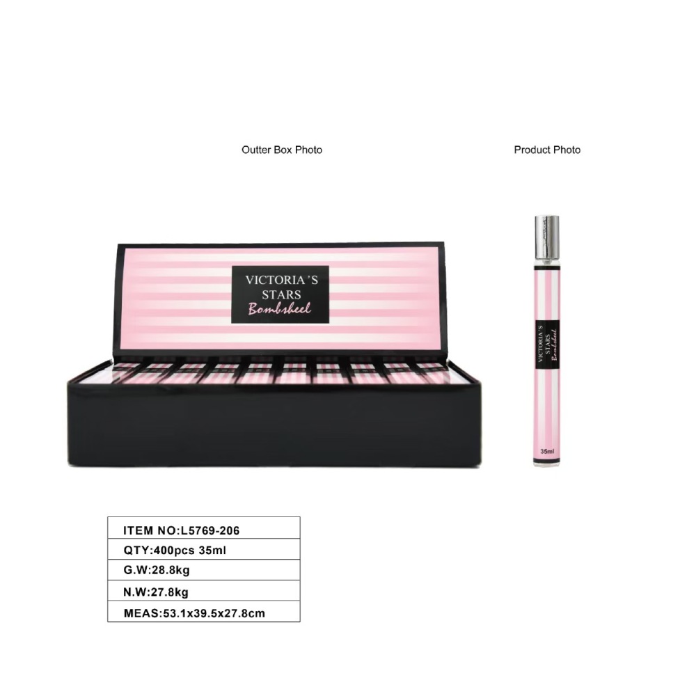 Cross-border perfume 35ml new small portable test tube perfume big brand same fragrance long-lasting fragrance perfumes