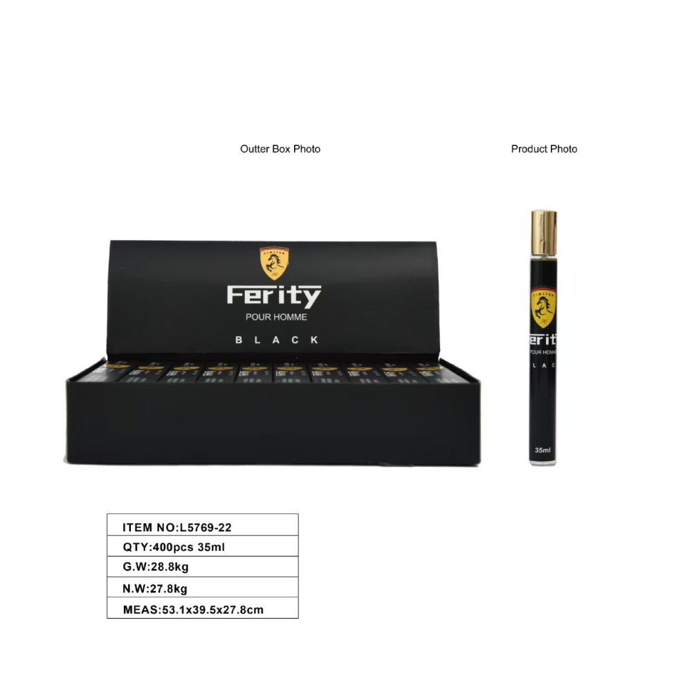 Cross-border perfume 35ml new small portable test tube perfume big brand same fragrance long-lasting fragrance perfumes