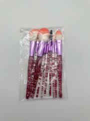10pcs Color Dot Makeup Brushes in Red Bag