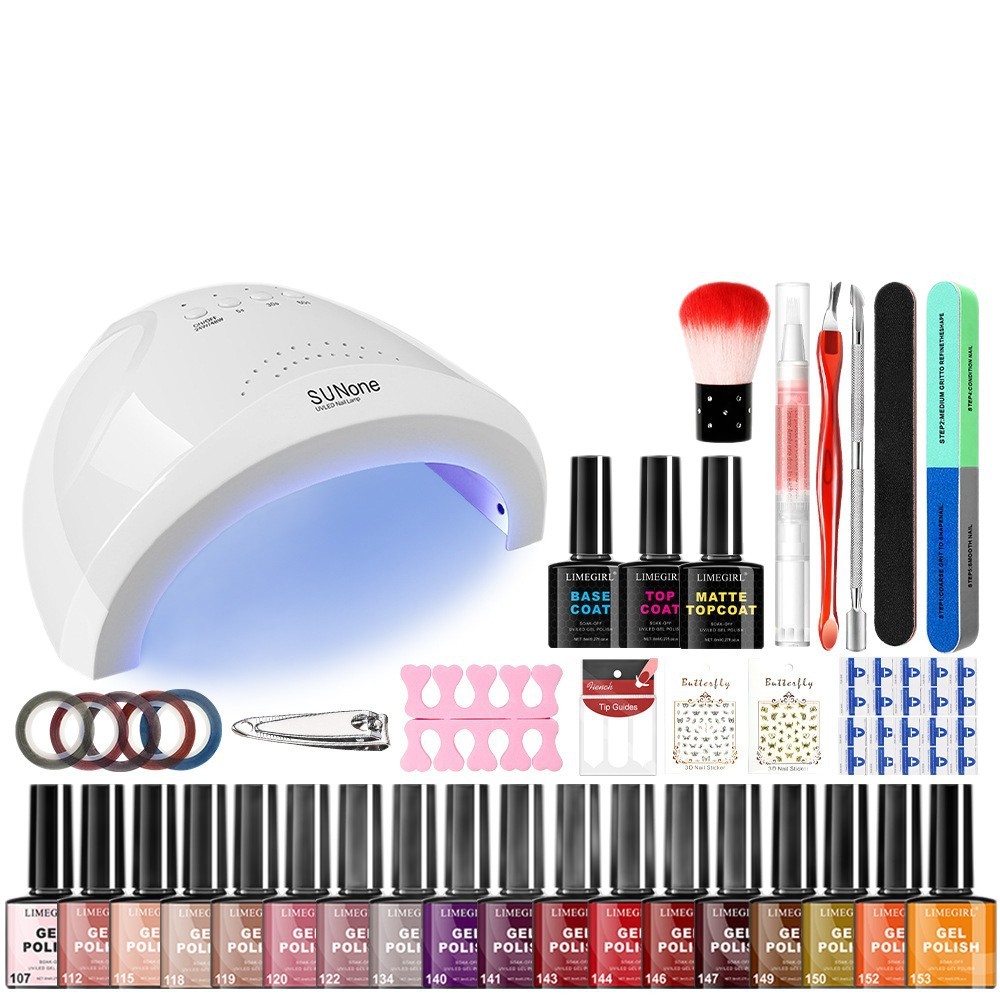 Cross-border nail polish gel nail art lamp nail art shop full set of tool kit novice beginners home nail polish gel professional