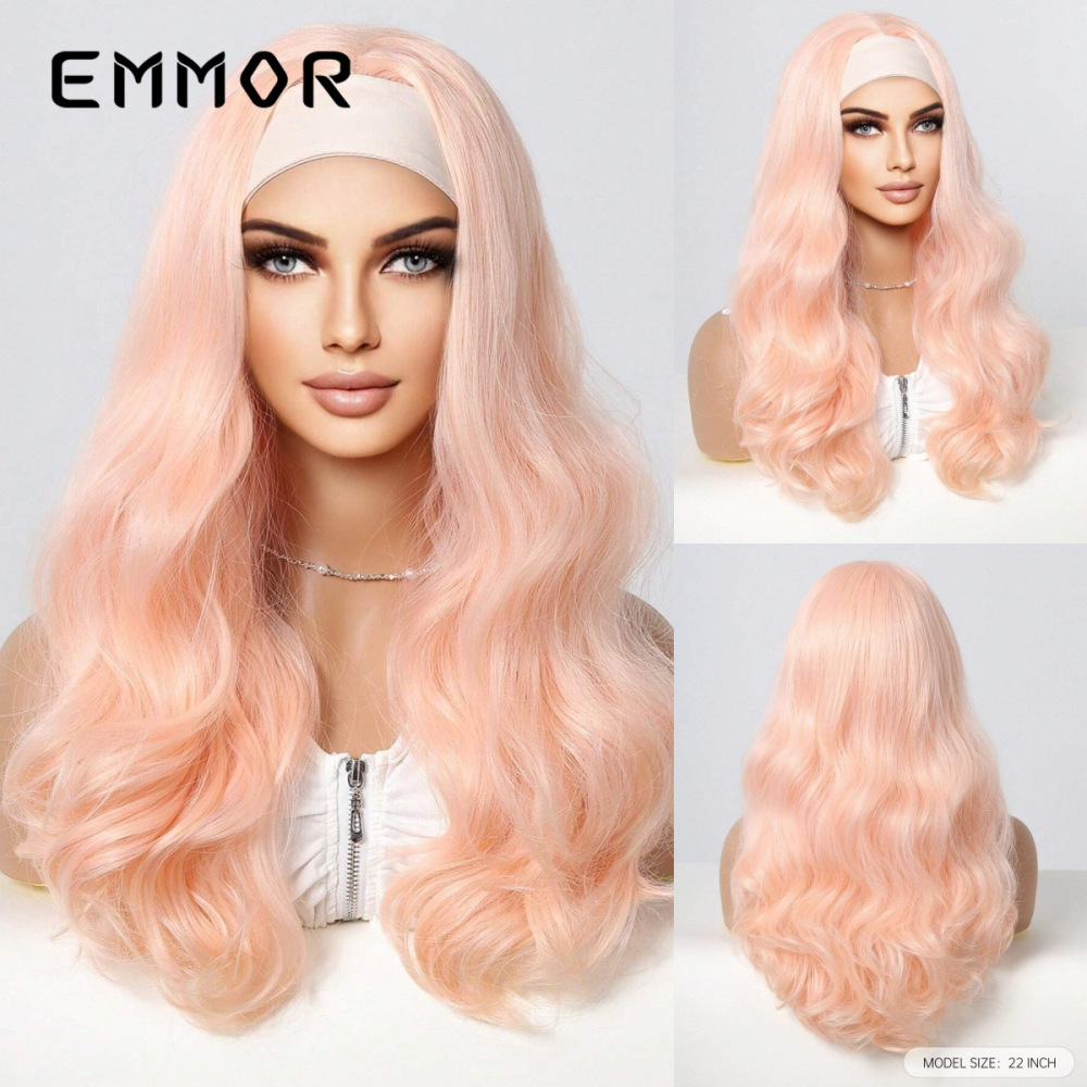 Emmor long curly hair fashionable wigs