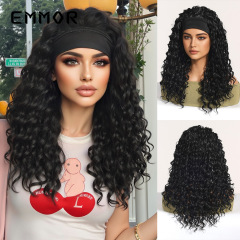 Black medium-length hair HB6003-1