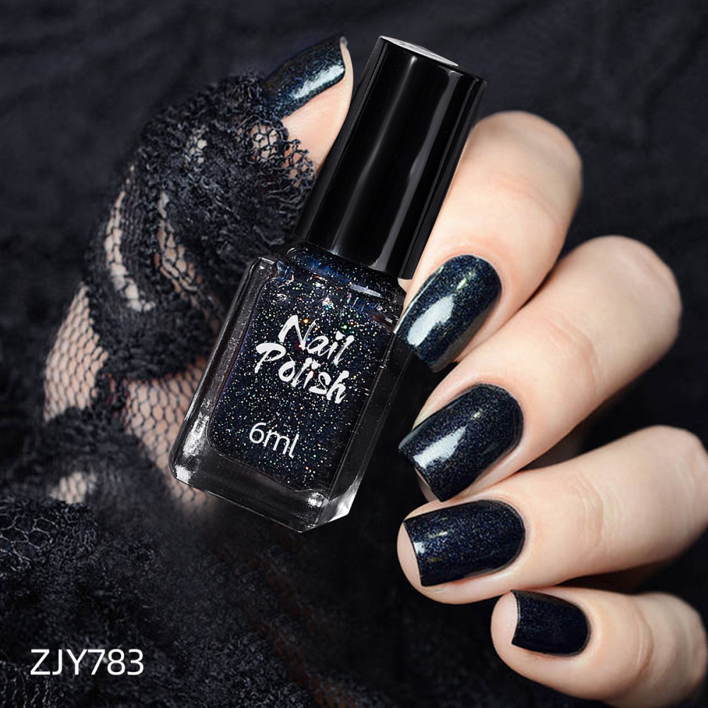 Cross-border no-bake nail polish wholesale water-based quick-drying odorless non-peelable metallic fine glitter popular color nail art decoration