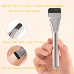 Straight-line foundation brush synthetic fiber
