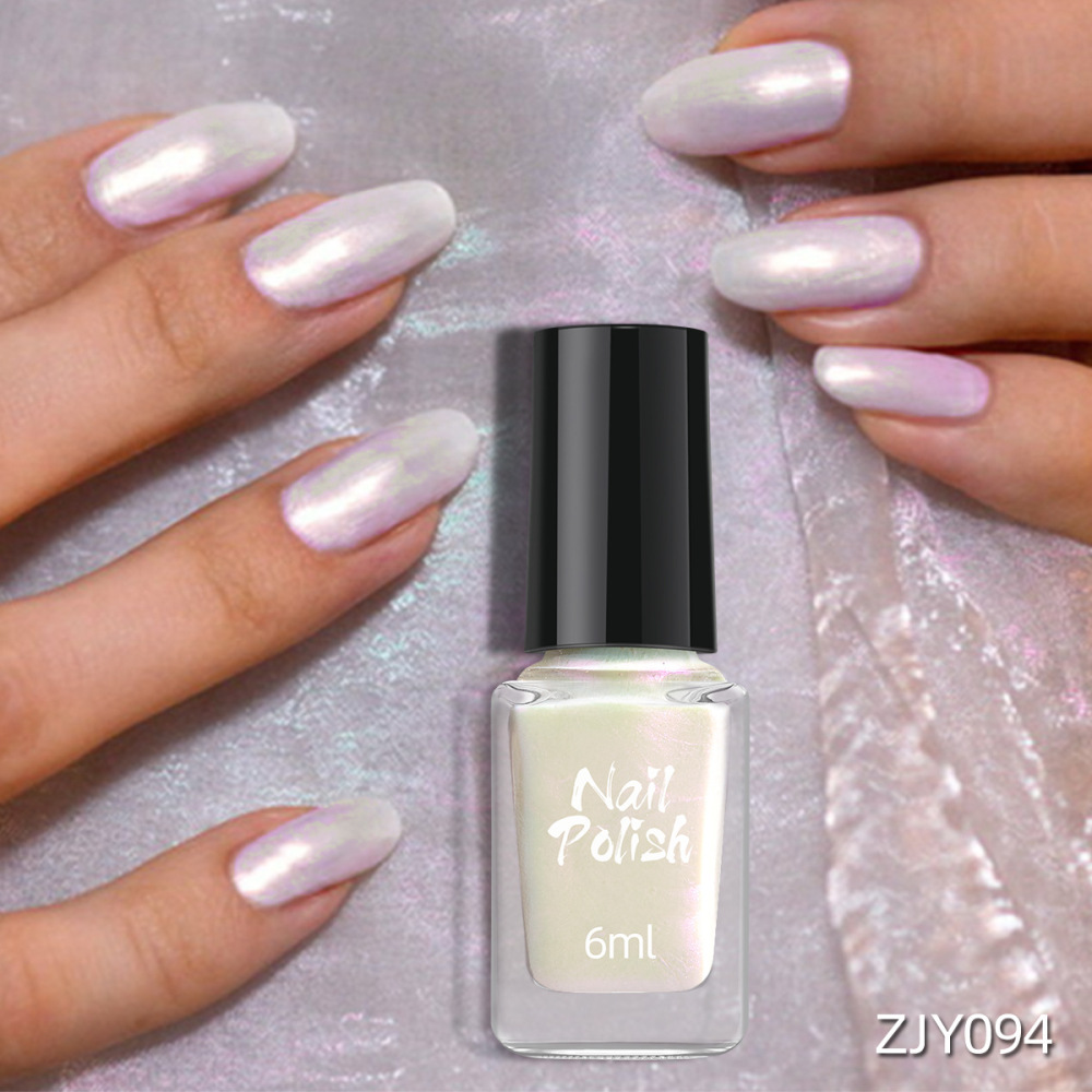 Cross-border no-bake nail polish wholesale water-based quick-drying odorless non-peelable metallic fine glitter popular color nail art decoration