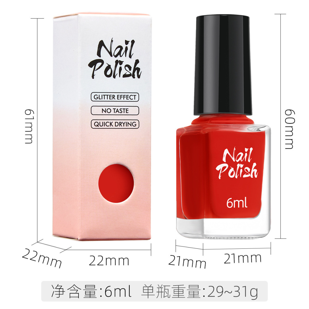 Cross-border no-bake nail polish wholesale water-based quick-drying odorless non-peelable metallic fine glitter popular color nail art decoration