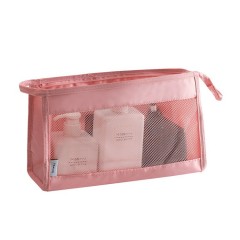 Pink triangle toiletry bag