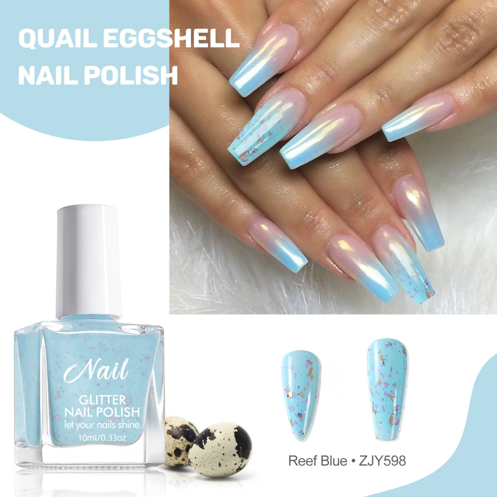 Amazon nude quail egg shell no-bake nail polish spot pattern nail polish Japanese nail polish quick-drying kg wholesale