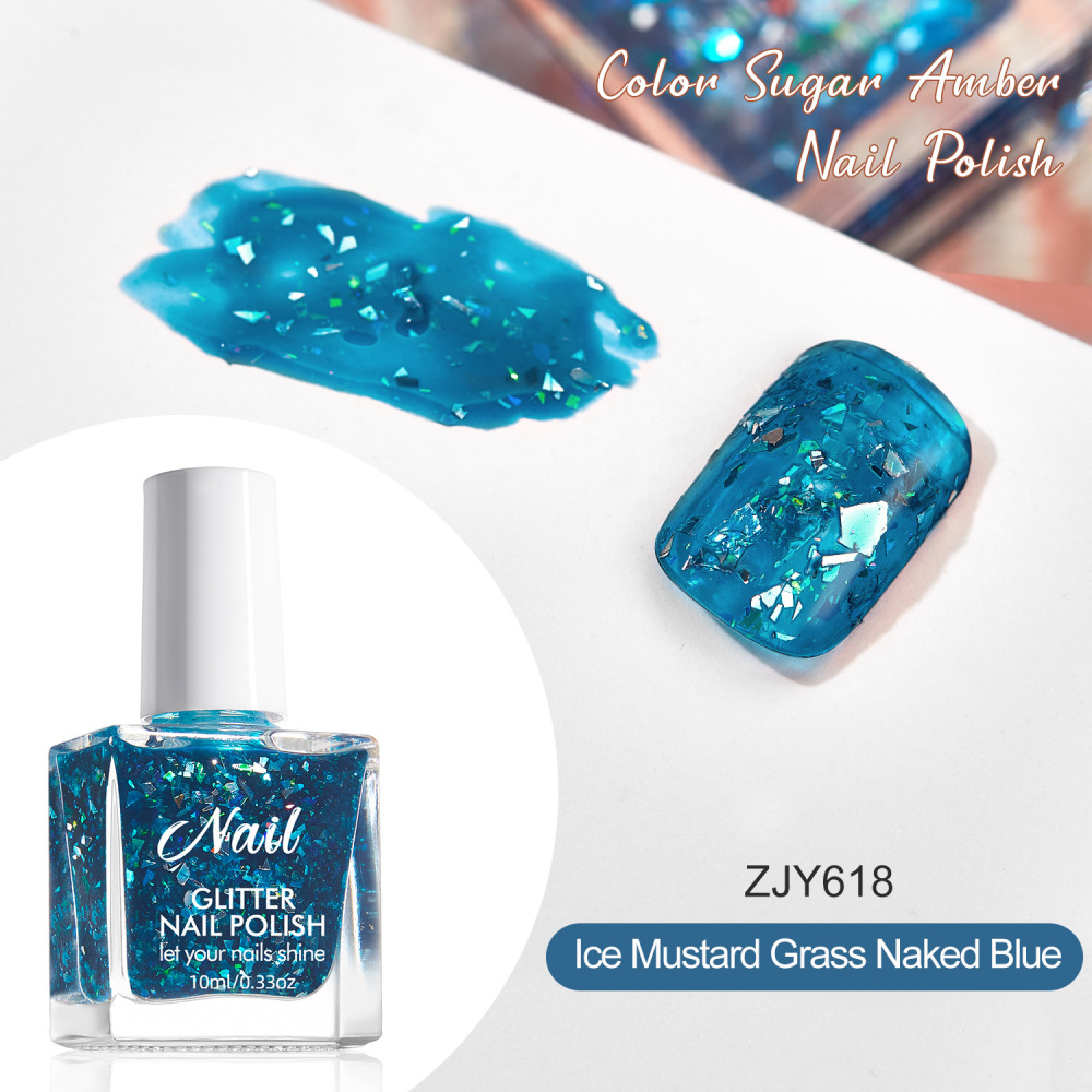 No-bake nail polish long-lasting platinum super flash quick-drying irregular nail polish sequin nail polish gel nail art shop dedicated wholesale