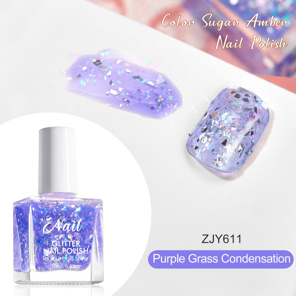 No-bake nail polish long-lasting platinum super flash quick-drying irregular nail polish sequin nail polish gel nail art shop dedicated wholesale