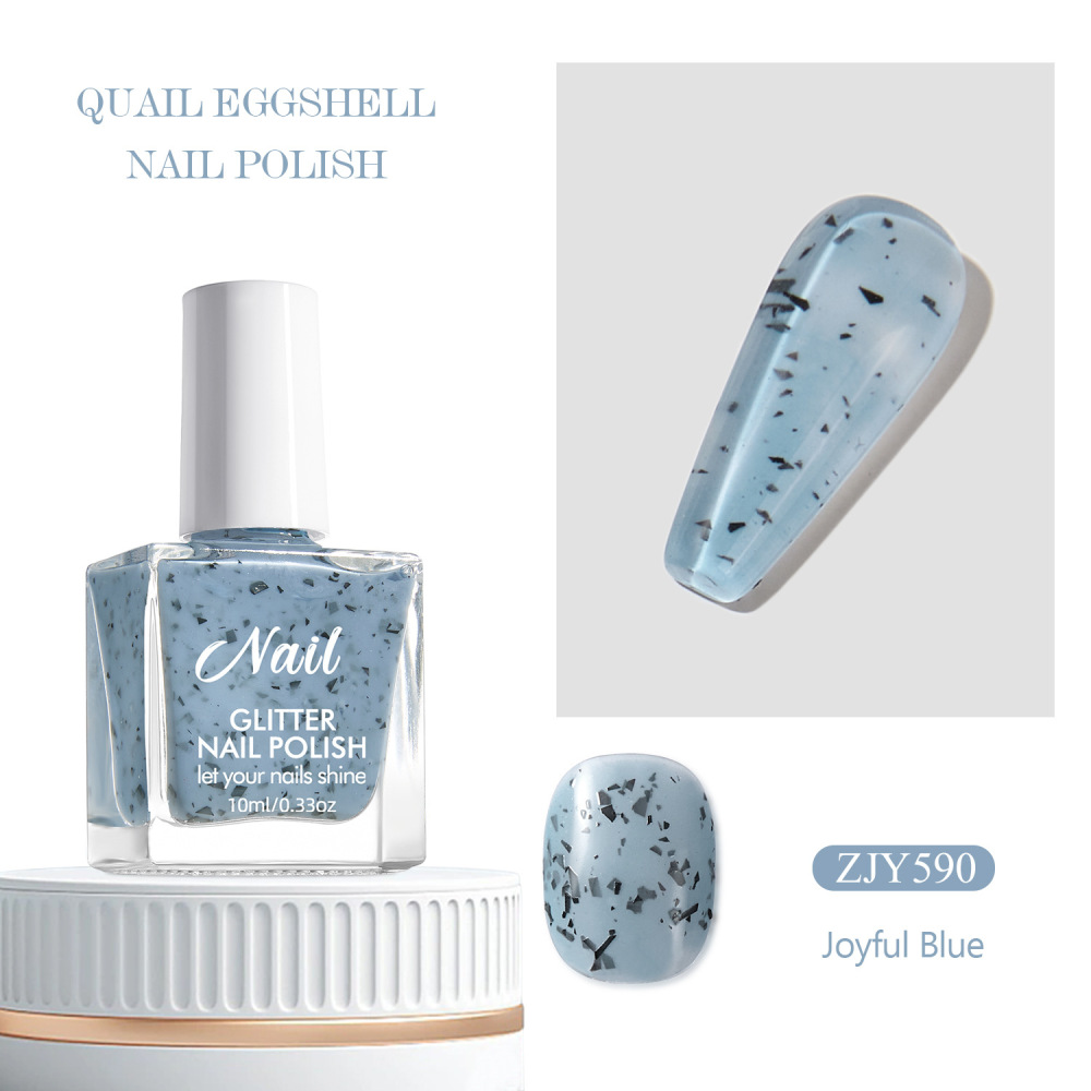 Amazon nude quail egg shell no-bake nail polish spot pattern nail polish Japanese nail polish quick-drying kg wholesale
