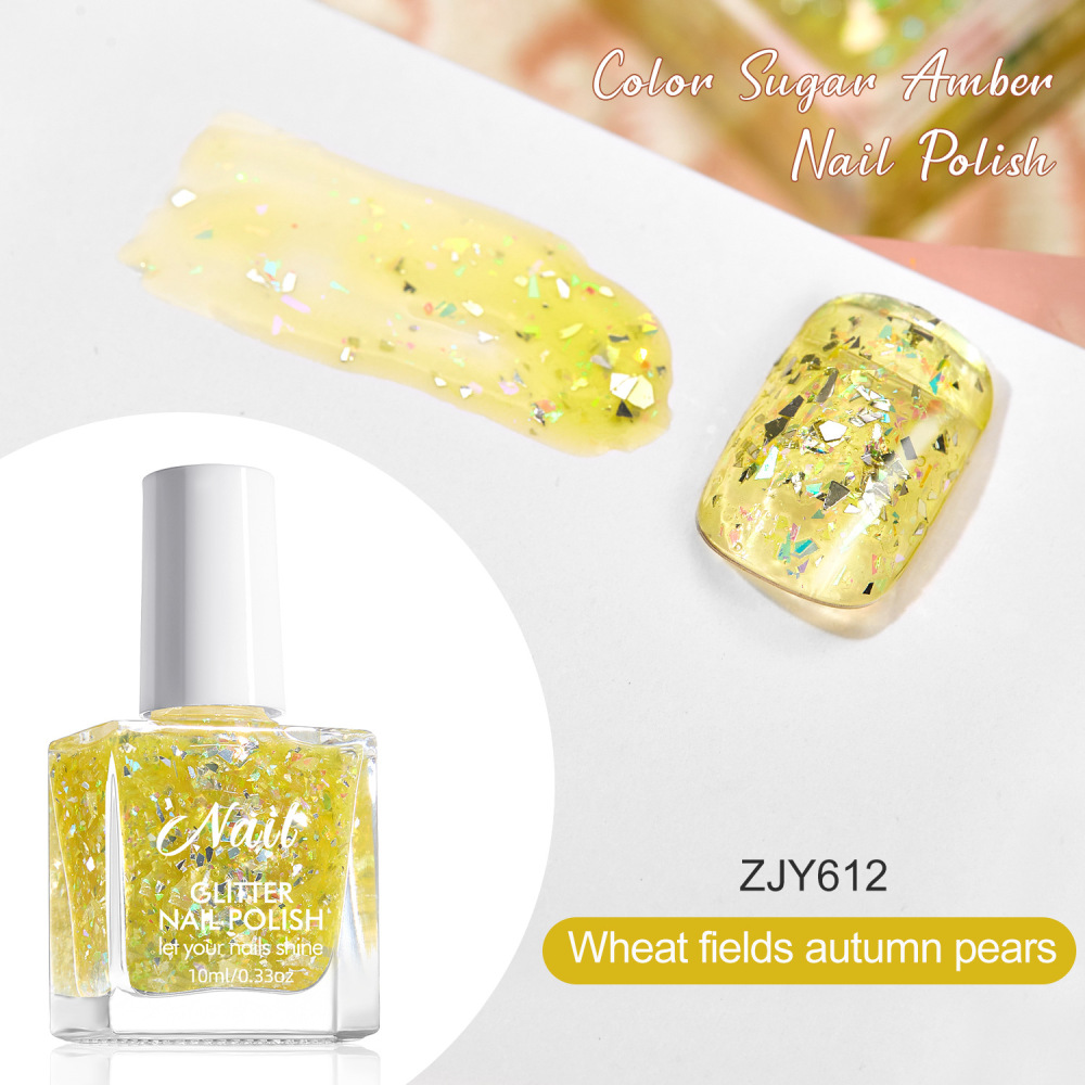 No-bake nail polish long-lasting platinum super flash quick-drying irregular nail polish sequin nail polish gel nail art shop dedicated wholesale