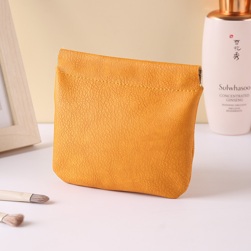 迷你收纳袋钥匙随身零钱包收纳化妆品弹片印花口红杂物便携式小包