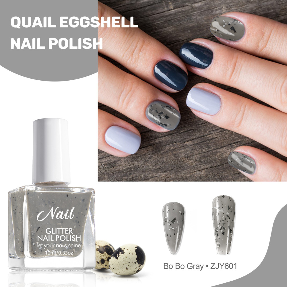 Amazon nude quail egg shell no-bake nail polish spot pattern nail polish Japanese nail polish quick-drying kg wholesale