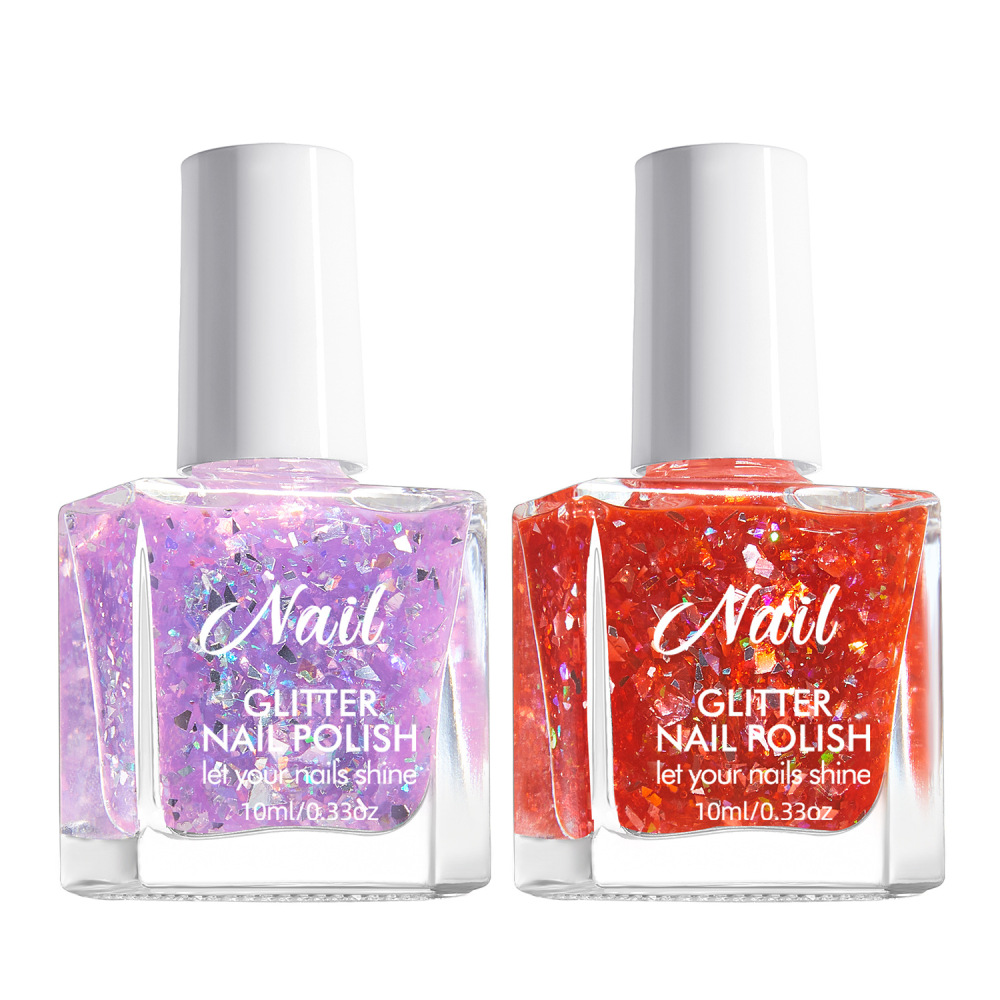 No-bake nail polish long-lasting platinum super flash quick-drying irregular nail polish sequin nail polish gel nail art shop dedicated wholesale