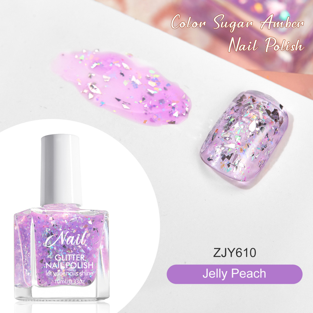 No-bake nail polish long-lasting platinum super flash quick-drying irregular nail polish sequin nail polish gel nail art shop dedicated wholesale