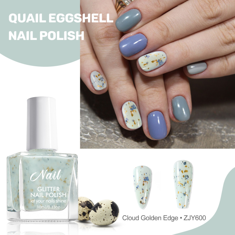 Amazon nude quail egg shell no-bake nail polish spot pattern nail polish Japanese nail polish quick-drying kg wholesale