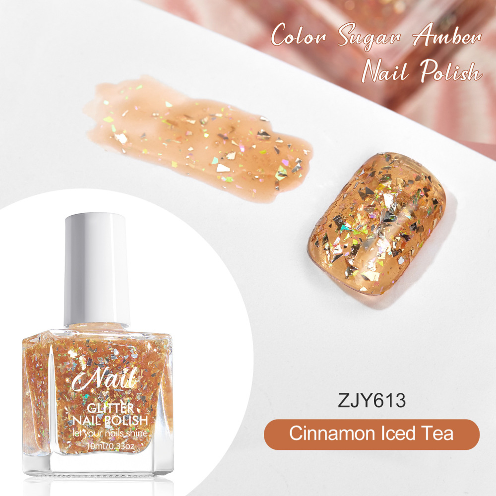 No-bake nail polish long-lasting platinum super flash quick-drying irregular nail polish sequin nail polish gel nail art shop dedicated wholesale