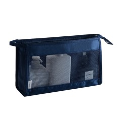 Navy blue triangle toiletry bag