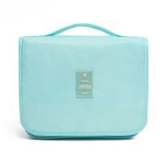 Bright blue hook toiletry bag