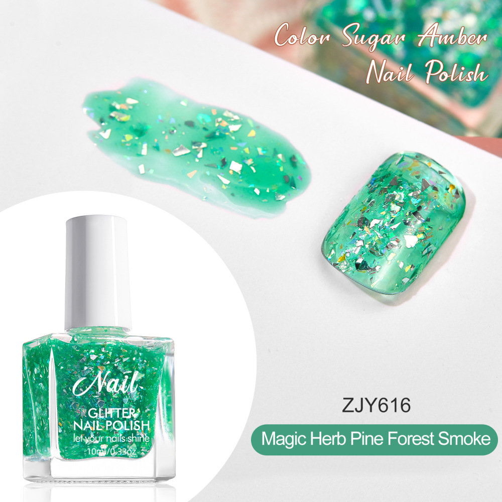 No-bake nail polish long-lasting platinum super flash quick-drying irregular nail polish sequin nail polish gel nail art shop dedicated wholesale