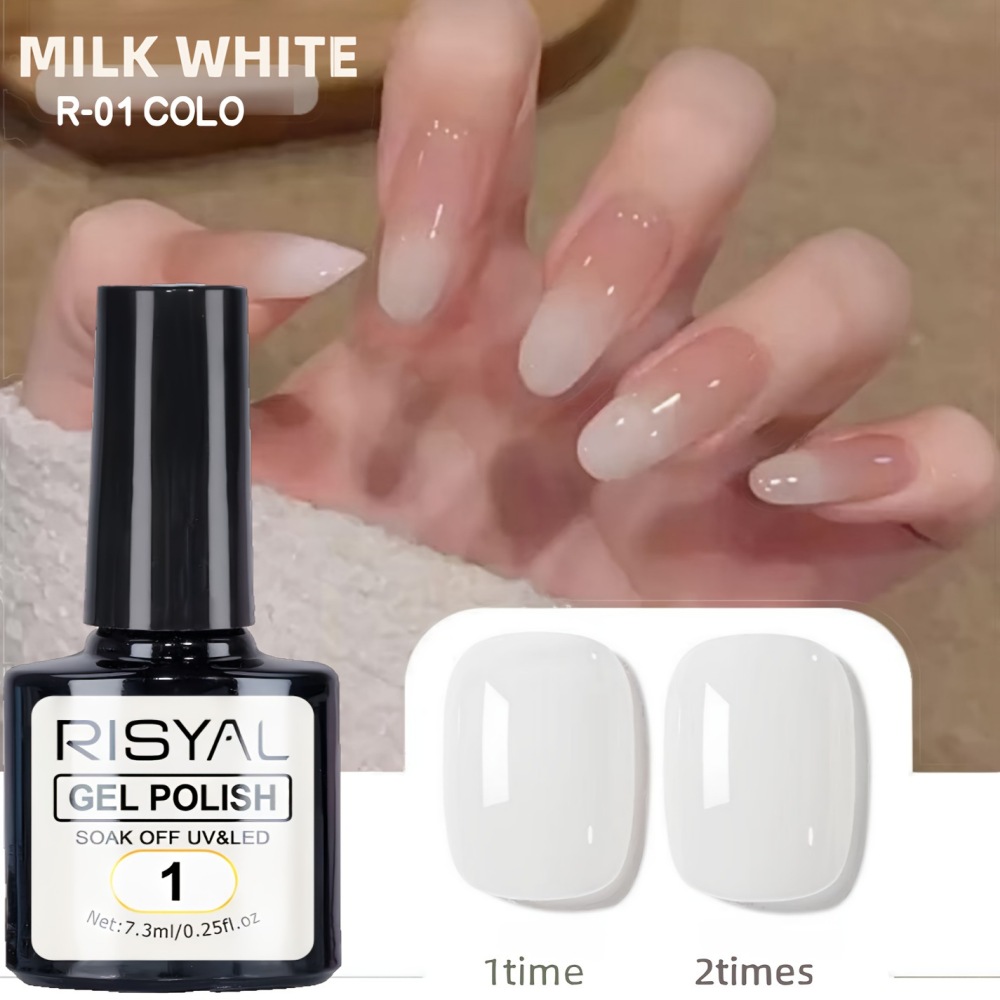 Egg-transparent milky white nude nail polish gel 2025 new popular color for internet celebrities, dedicated to nail salons, nude color factory wholesale